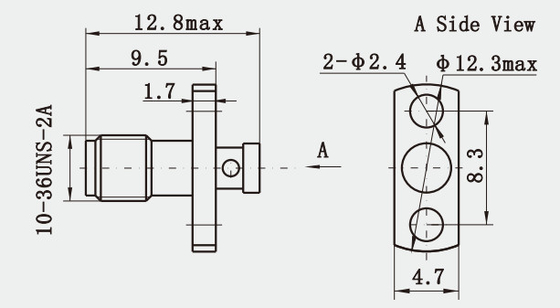 SSMA Female Gold Plated Brass RF Coaxial Connector for CXN3506/MF108A Cable