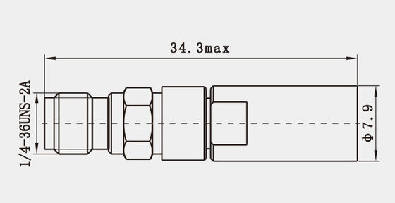 Millimeter Wave K2.90mm Female Stainless Steel RF Connector for MF540A Cable