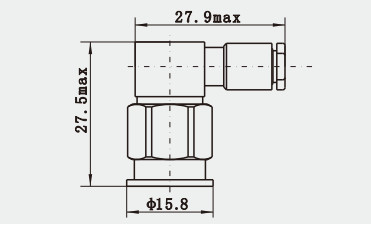 Professional Brass Contact Nickel Plated TNC Male Right Angle Stainless Steel RF Coaxial Connector