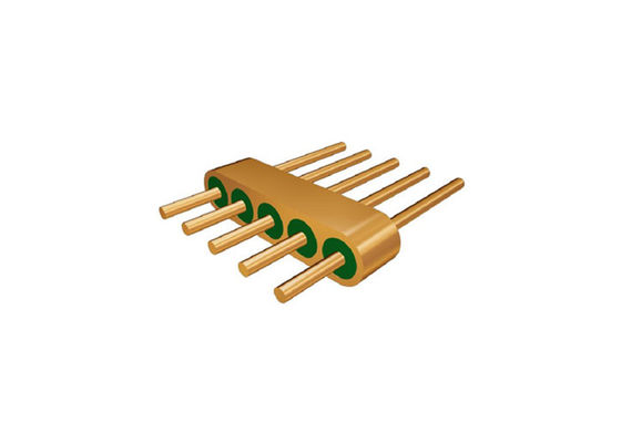 5 Pins Headers Hermetic Glass To Metal Seal Connectors 1.27mm Contact Spacing JMC-207