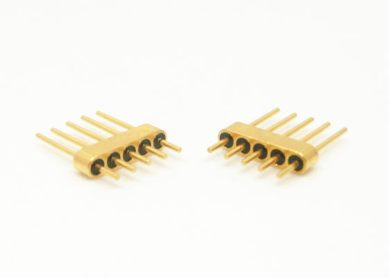 5 Pins Headers Hermetic Glass To Metal Seal Connectors 1.27mm Contact Spacing JMC-207