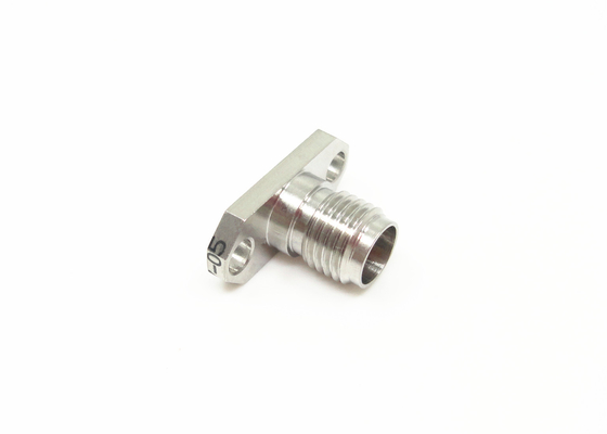 Mạ niken 2,92mm K Nữ 2 lỗ Vít gắn mặt bích (MMW) Đầu nối sóng milimét