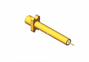 ROHS SMP Nam bọc vàng Flange Mount RF Connector với bề mặt hình tròn kim loại