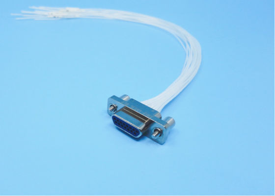 J30J Series Rectangular Connector 15pin Male Plug Outer Conductor With Nickel Plating Center Conductor With Gold Plating được sử dụng cho giao tiếp, radar