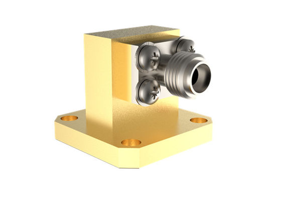 11.9GHz~18GHz WR62 đến SMA Đường dẫn sóng góc phải nữ đến bộ điều hợp coax SMA/BJ140-KF15