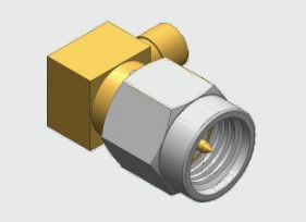 90 độ góc phải 18Ghz SMA Male Plug Coaxial Cable Connector Loader Type với tay bít thép không gỉ Thích hợp cho cáp MF108A/CXN3506