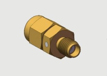 SMA Nam đến SSMA Phụ nữ RF Coaxial Adapters cho Microwave Radar SATCOM DC-18GHz 50 Ohm Kháng