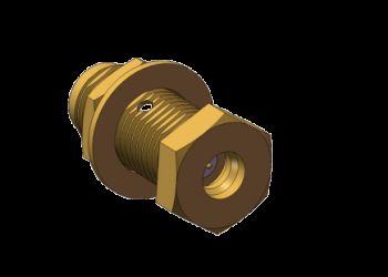 500V Đánh giá 50 Ohm SMA Jack nữ đến SMP Plug nam RF Adapter đồng trục Đường chắn lơn Lắp cách điện PTF