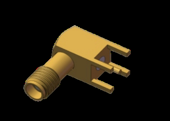 góc phải SSMA / Mini SMA nữ / Jack RF Coax Connector 4 chân qua lỗ hàn PCB lên đến 18GHz