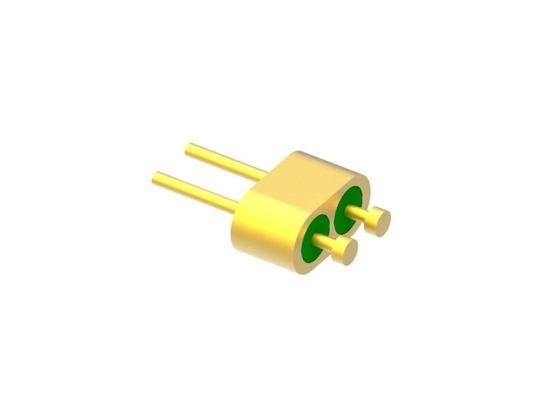Đầu đinh 2 chân, đường kính 0.3mm, chân kính đến kim loại, đầu nối kín với bề mặt liên kết dây vàng MC-1085-JH