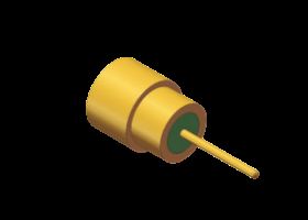 Được hàn kín 50Ω Đầu nối SMPS RF mạ vàng Nam PCB 60GHz để hàn PCB