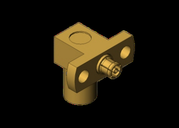 Bộ chuyển đổi đồng trục RF SMP Male góc phải mạ vàng 50Ω sang SSMP Female SMP sang SSMP Đầu cắm sang giắc cắm lên đến 40GHz