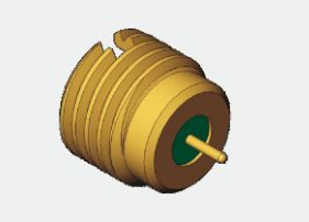 Đầu nối đồng trục RF SMPM đực kín khí 50Ω, xuyên vách, 0.3MHz-40GHz, 170V