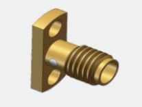 Đầu nối đồng trục RF SSMA cái bằng thép không gỉ với ruột dẫn bằng hợp kim đồng và vật liệu cách điện PTFE cho hiệu suất tần số cao