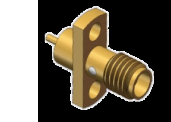 SSMA Female SSMA Jack Flange Mount 18GHz VSWR nhỏ hơn 1,3 Sử dụng thành phần vi sóng