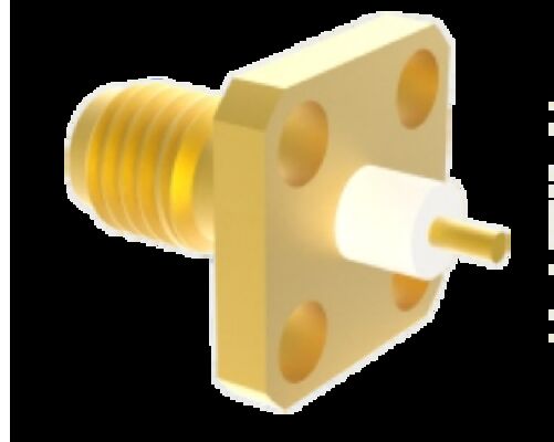 Đầu nối RF SSMA 50ohm Đực Cái Dải tần DC đến 18GHz gắn mặt bích cho Ổn định trong Hệ thống Thông tin và Radar