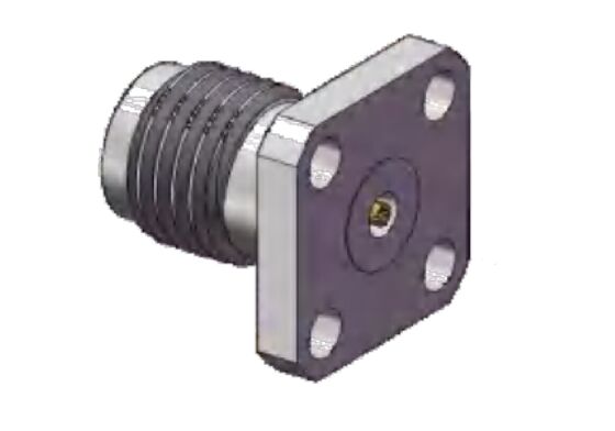 Đầu nối RF 40GHz 2,92mm Jack cái 4 lỗ Mặt bích chấp nhận Đường kính chân 0,3mm