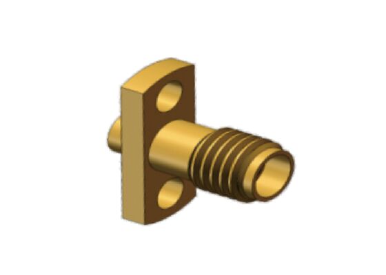 50Ω 18GHz SSMA Nam Mini SMA Mặt bích Gắn cáp kết nối đồng trục RF Giao phối cho cáp .086, RG405