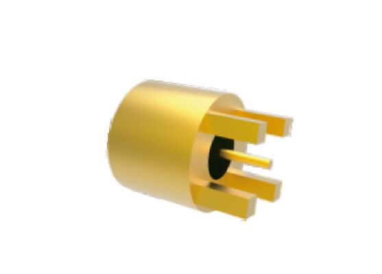 50Ω 40GHz Hermetically Sealed Kovar Alloy Shell 4 chân thông qua các đầu nối lỗ cho PCB Solder Aerospace RF Connectors