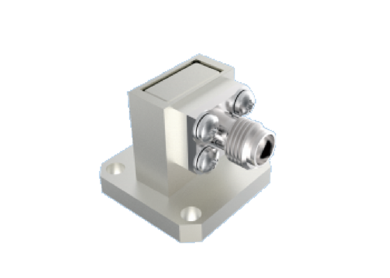 BJ320/WR 28 Đường dẫn sóng đến 2.92mm K Type Adapter 26.4GHz~38GHz Kết nối RF góc phải hàng không vũ trụ sử dụng cho băng tần Ka