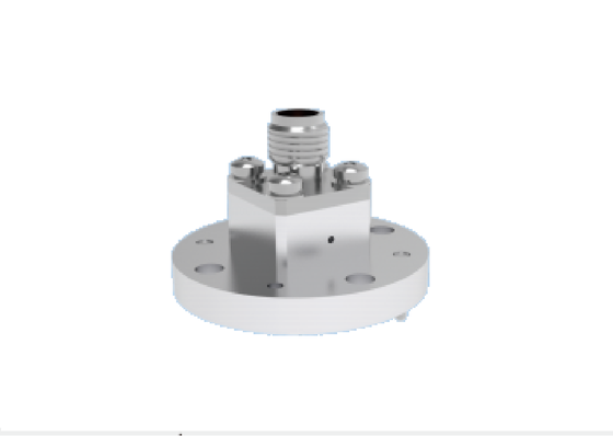 WR22 BJ400 Đường dẫn sóng khởi động cuối đến 2.4mm Adapter đồng trục 4 lỗ Đường dây đai tròn 23.9GHz-50.1GHz Ka Band Aerospace Waveguide Components