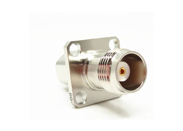 TNC thẳng nữ 4 lỗ Flange RF Coaxial Connector cho SFF-50-1.5-1/SYV-50-2-1 Cable