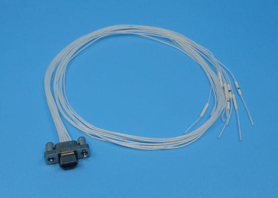 500 chu kỳ Độ bền hình chữ nhật Đầu nối J30j với cáp trắng 500mm AFR250