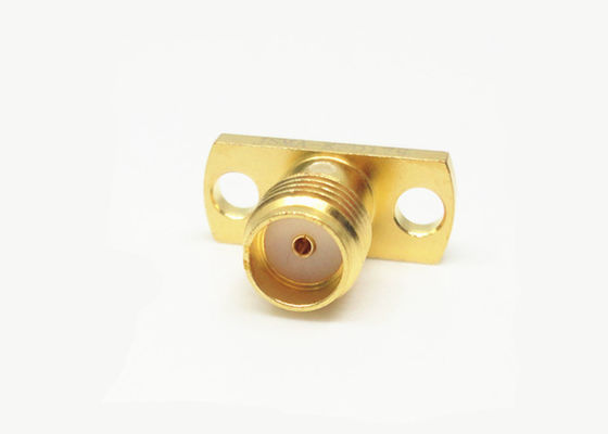SMA Nữ 2 lỗ Đầu nối đồng trục RF gắn mặt bích