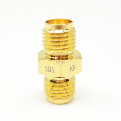 50Ohm vàng SMA thẳng nữ đến nữ RF đồng trục adapter