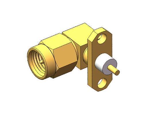 Gắn mặt bích Antenna nam 2 lỗ Đầu nối RF SMA