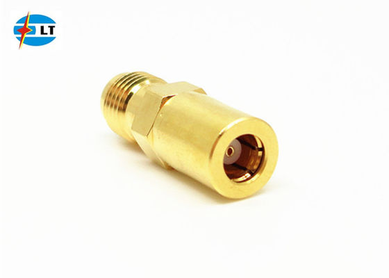 Bộ chuyển đổi RF thẳng mạ vàng chính xác SMA Female sang SMB Female Coax Adapter