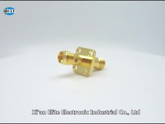 4 lỗ Flange Mount SMA RF Connector / RF Antenna Connector Bọc vàng